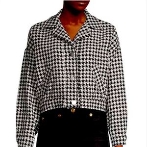 Small, BB Dakota checkered crop jacket